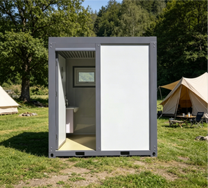 Toilettes préfabriquées portables, douches portables, toilettes de chantier, toilettes extérieures mobiles de luxe à faible coût - Product Image 6
