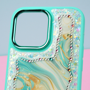 Sokostel Hot Bán Bán Buôn Gradient Đá Cẩm Thạch Long Lanh Trường Hợp Điện Thoại PC Funda De Celular Chống Sốc TPU Điện Thoại Bìa Cho Sam <span class=keywords><strong>Iph</strong></span> - Product Image 2