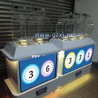 Loterie chanceuse de recherche élégante 1D 2D 3D 4D 5D 6D Sports & Entertainment Machine de loterie de mélange d'air pour le jeu de loto