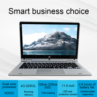 Computer Portatile con Schermo Touch 360 Gradi 11.6 Pollici Yoga Intel N3350 6GB 8GB RAM 128GB SSD 512GB Laptop PC per Studenti e Istruzione