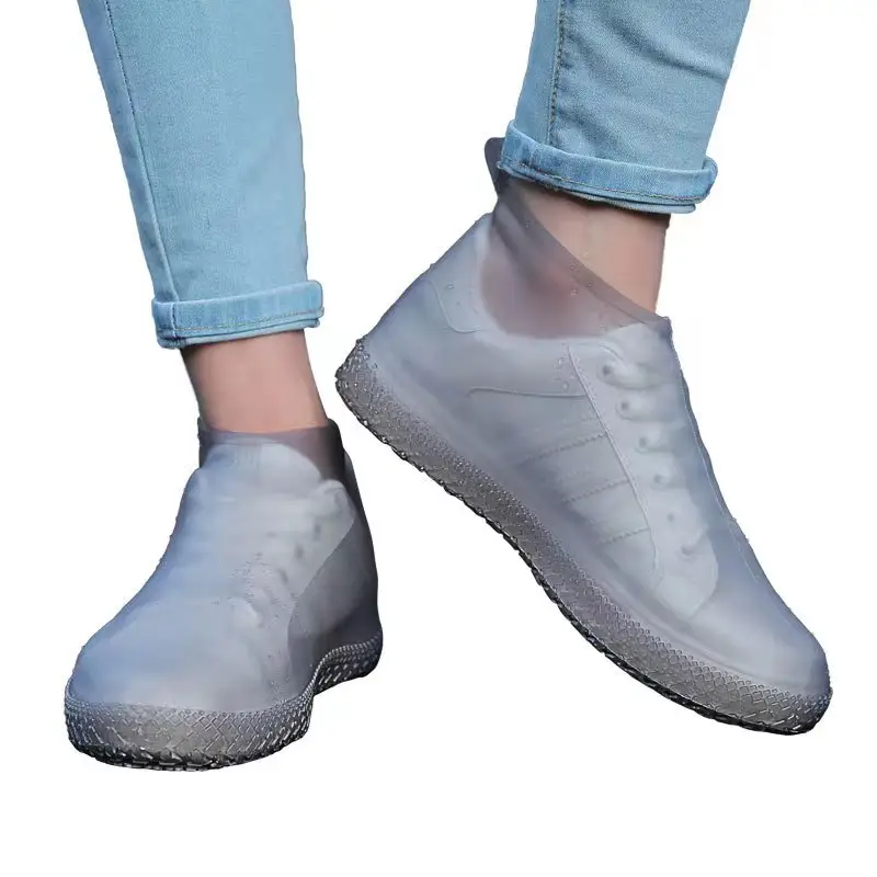 Sepatu Bot Hujan Anak-anak Penutup Sepatu Tahan Air Hari Hujan Penutup Sepatu Silikon Dewasa Antiselip Tebal Tahan Aus