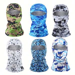 Balaclava multi-pièces personnalisée, logo personnalisé, couleur unie, tricotée, masques de ski camouflage pour le cyclisme, l'été, les activités de plein air, couvre-chef tactique camouflage - Product Image 5