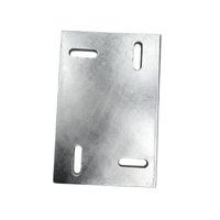 Plaque en acier carrée galvanisée à chaud, fabriquée sur mesure, avec poinçonnage personnalisé, pour composants de base de auvents de cour et de abris de voiture