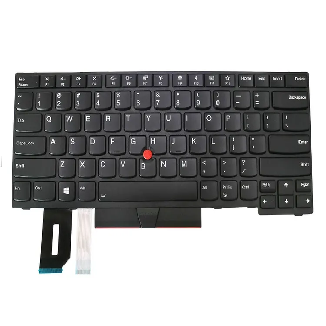 JIAGEER High Quality Laptop Backlit Keyboard for Lenovo ThinkPad E480 E485 L480 T480s E490 E495 T490 L490 R480 R490 Laptop Black