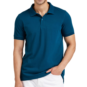 เสื้อโปโลแขนสั้นผู้ชายคุณภาพดีราคาส่ง สีพื้นเรียบง่าย สวมใส่สบายๆ ในฤดูร้อน เหมาะสำหรับใส่ทุกวัน - Product Image 1