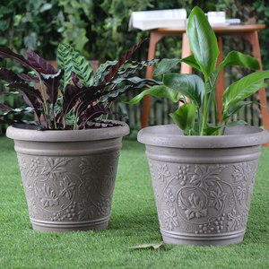 Pots De Fleurs Légers Et élégants Pour Balcon, Petits Espaces – Idéal Pour Herbes, Plantes, Bonsaï | Drainage Intégré | Plusieurs Tailles