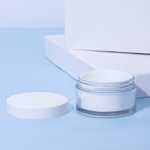 Flacon distributeur de lotion haut de gamme de 100 ml pour crèmes faciales, fond épais, paroi épaisse, PET, poignée avec bouchon en ABS - Product Image 1