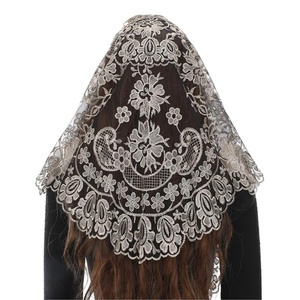 त्रिकोण कैथोलिक चर्च मैटिटिला वेल्स धार्मिक ईसाई पुष्प फीके लिए स्कार्फ शॉल घूंघट - Product Image 1