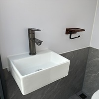 Cabine de toilette portable en acier respirant pour usage extérieur dans les parcs, les hôtels, les hôpitaux, conception de conteneur en kit