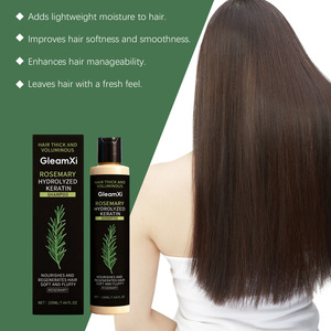 Champú GleamXi para el Cabello, Engrosamiento, Crecimiento, Nutrición, Reparación, Natural, con Romero y Queratina Hidrolizada, 220 ml - Product Image 4