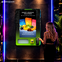 Distributeur automatique de tabac mural compact pour discothèques, conforme ADA, options de paiement multiples, vérification d'identité, SDK API