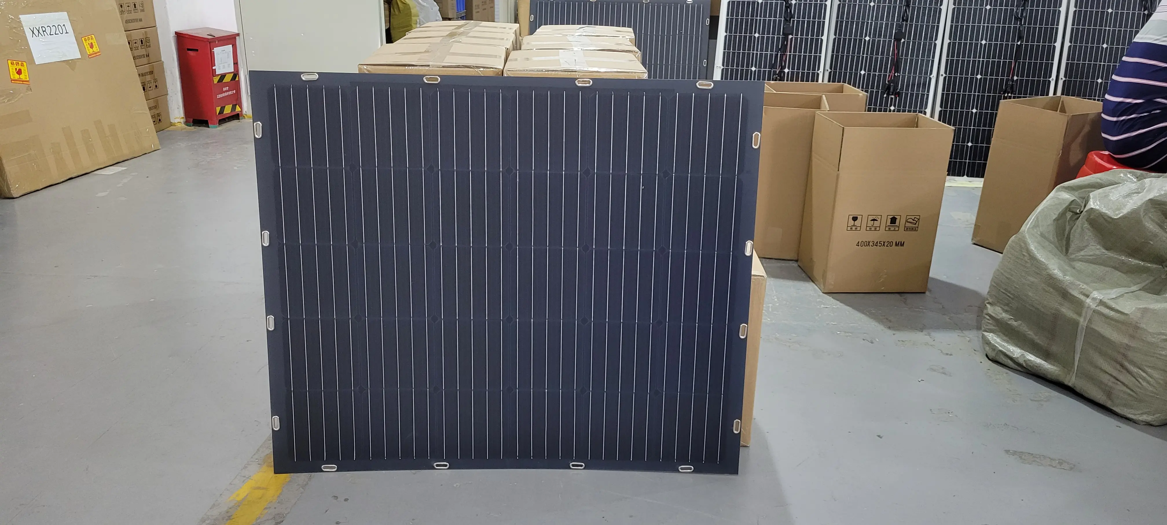 Paneles solares de película fina y flexible, caja fuerte portátil, ETFE, 250W, 300W, 350W, 380W