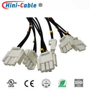 Cubierta protectora de cable LAN de moldeo por inyección personalizado CAT6 Cable de red de 8 pines 90/180 grados 26AWGx4P Cables de control de producto de alambre - Product Image 6