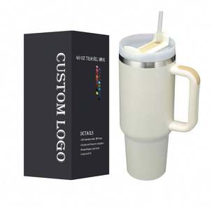 RTS Multicolor 40Oz Bling Acero inoxidable Resina aislada Rhinestone Vaso de acero inoxidable con mango - Product Image 1