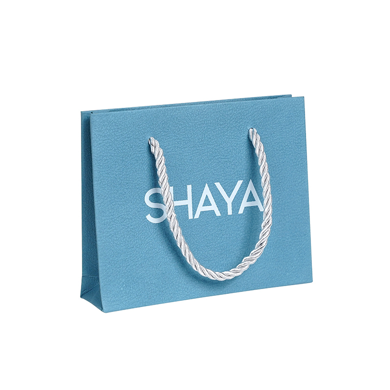 Borsa Regalo in Carta con Texture in Pelle Goffrata