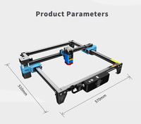 Machine de gravure laser portable TWOTREES TTS 5.5W, bureau, lentille LD+fac+c, connexion APP, diode haute puissance, usage domestique, découpe du bois pour le marquage 3D