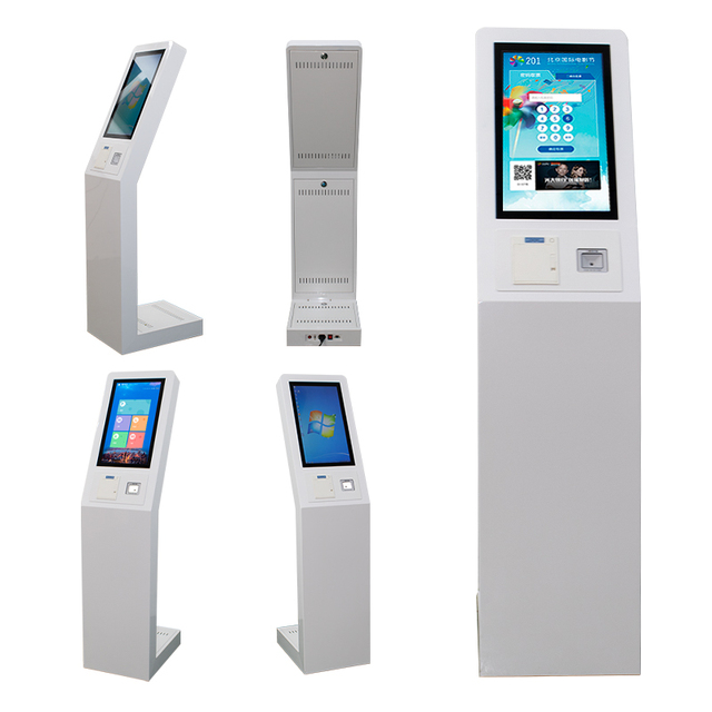 Windows 21.5 Inch Self Payment Advertising Display Terminal Stand Thermal Printing Touch Screen Interactive Information Kiosk