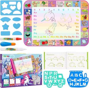 Karikatür harfler çocuk sihirli su boyama bez sınır ötesi en çok satan renkli boyama ve Doodling oyuncaklar 1PC90cm * 60cm - Product Image 2