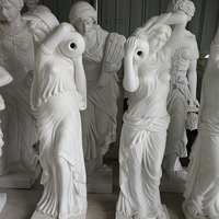 Factory Price Marble Stone Goddess Statue Marble Girl With Bottle Statue
