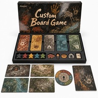 Jeu de société d'archéologie personnalisé : Route de l'art préhistorique européen – Jeu de stratégie avec boîte à couvercle amovible brillant – Jeu éducatif muséal