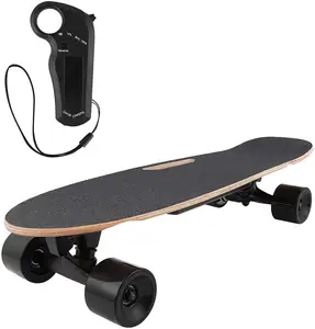 Großhandel skateboard kinder-Own board JH-01 elektrisches Skateboard mit drahtloser Fernbedienung 350W Hub Motor elektrisches Longboard für erwachsene Jugendliche und Kinder