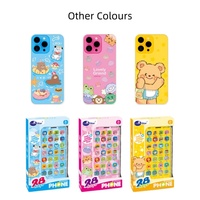 Juguete de Teléfono Inteligente Interactivo Recargable por USB con 28 Teclas, Luces LED y Música para Niños de 3 Años en Adelante, EPT Kids Learning Phone Toy