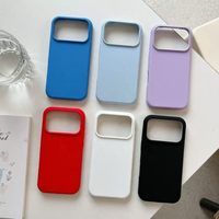 Coques en silicone liquide souple pour 17 18 Pro avec doublure en microfibre ultra-fine, vente en gros, logo personnalisé