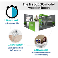 # 2 Vendeurs d'équipements pour salons professionnels IZEXPO Stand d'exposition en bois personnalisé à montage rapide 30 MIN AUTO