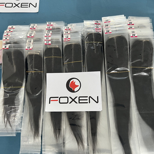 Foxen bán buôn 2x6 trong suốt HD ren phía trước đóng cửa 8-20 inch Remy Brazil tóc với 2x6 ren nguyên tóc con người - Product Image 2