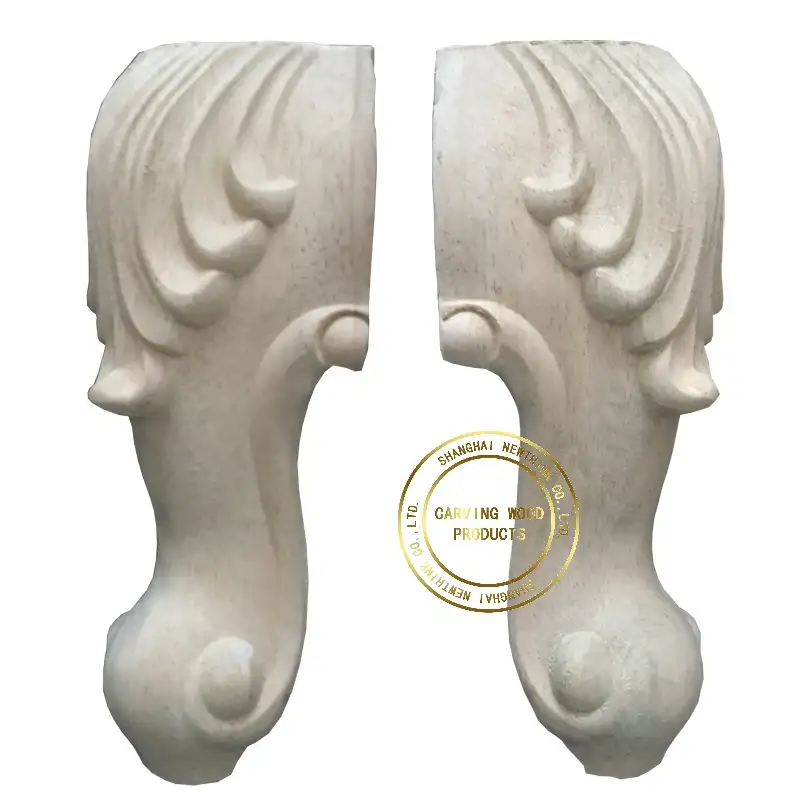 木製ソファ脚彫刻木製家具アクセサリーベッド脚