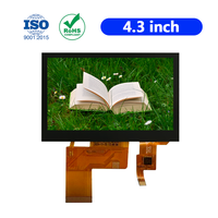 Écran LCD TFT 4,3 pouces 800x480 RGB normalement noir avec circuit intégré de pilote SC72543 et rétroéclairage LED