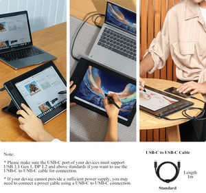 Tableta Gráfica con Pantalla <span class=keywords><strong>Huion</strong></span> Kamvas <span class=keywords><strong>Pro</strong></span> <span class=keywords><strong>13</strong></span> 2.5K QHD de <span class=keywords><strong>13</strong></span>.3 Pulgadas con Interfaz USB-C para Diseño Artístico y Dibujo para Diseñadores - Product Image 3