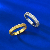 Bague en argent sterling 925 brossé vintage tressé avec zircone taille brillant rond pour femme - Vente en gros