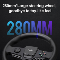 Volante de Carreras PXN V900 GEN2 con Ángulo de Giro de 900 Grados, Comunicación de Audio, Agarre Antideslizante para Juegos, Compatible con PC, PS3, PS4, XBOX One