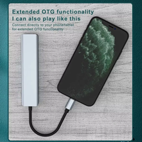 Base de Conexión USB-C 7 en 1 Justlink, 4K30Hz con 100W PD, Lector SD/TF, Aleación de Aluminio, para MacBook y Laptop, en Stock