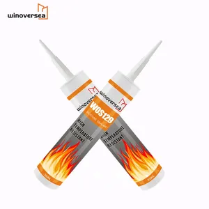 129 Fireproof High Temp Silicone Sealant Heat Resistant Caulk High Temperature Silicone Sealant