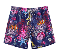 Shorts de bain pour hommes imprimés avec des motifs marins personnalisés, séchage rapide, cordon de serrage, taille élastique, shorts de plage d'été