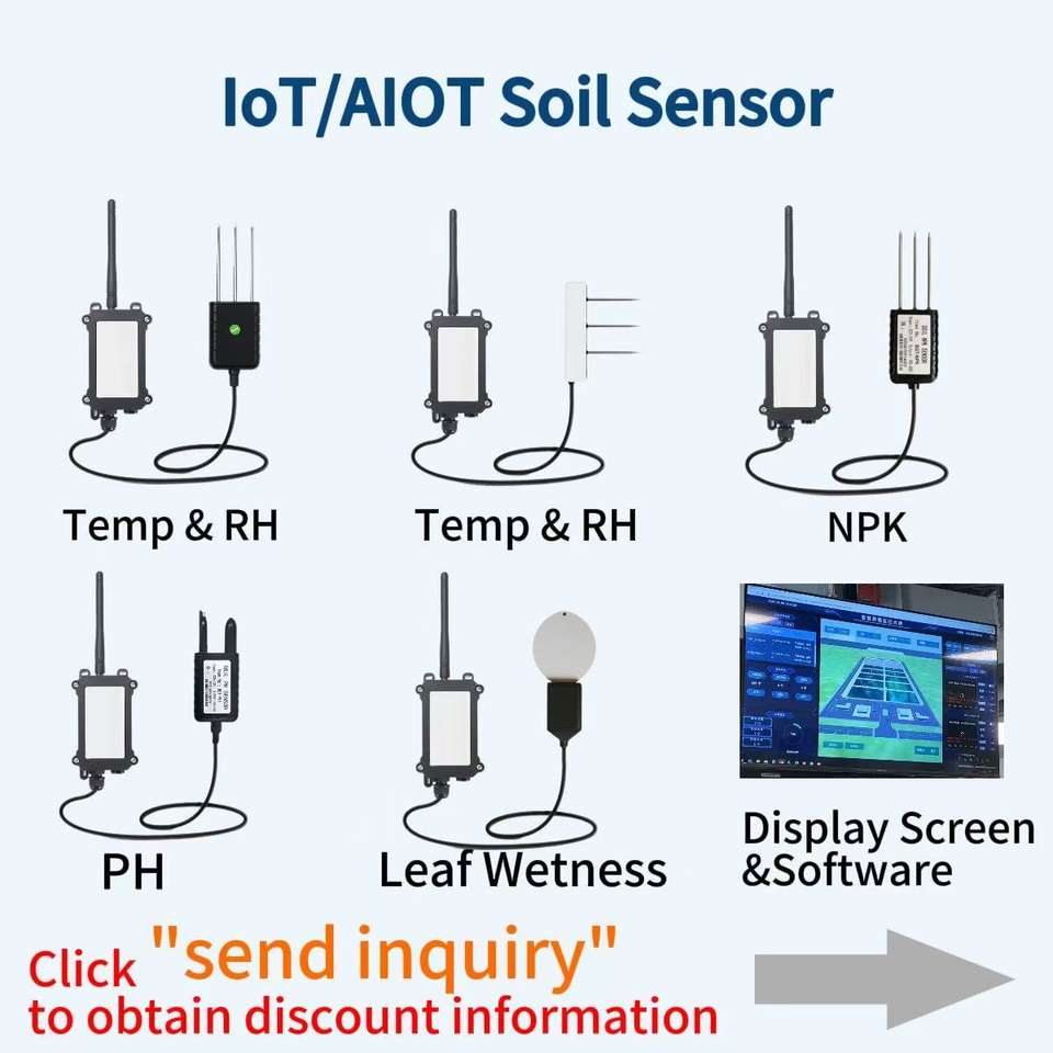 Soil Multiple Parameters Sensor LoRaWAN Soil Moisture Temperature EC ...