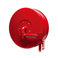 Enrouleur de tuyau d'incendie manuel fixe pour véranda, 25mm*30m, avec bras en aluminium et buse à âme en cuivre