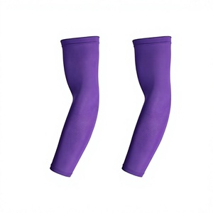 Manchons de cyclisme SPARKWELL INDUSTRY violets anti-UV rafraîchissants à séchage rapide en Spandex/Polyester, une paire, unisexe, pour adultes, sports de plein air - Product Image 1