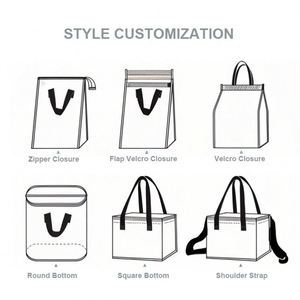 Disposable Insulated Takeout Bags Nonwoven Aluminum Foil Lined Thermal Food Cooler Bag for Coffee Bread Cake Restaurant - Product Image 4