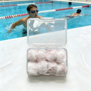 Paquete de 4 Tapones para los Oídos de Algodón Encerado Moldeables, SNR28dB, Certificación CE, Reutilizables, para Nadar, Dormir, Viajar, Eventos Ruidosos - Product Image 1