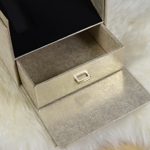 Custom Reusable Luxury Gold Foil Pull Out Sliding Drawer <b>Wedding</b> Guest Gift Invitation Card Rigid Packaging <b>Box</b> - Product Image 4