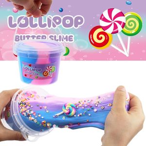 Slime multicolore non collant, super doux, parfumé, jouet sensoriel anti-stress, bricolage pour enfants - Product Image 2