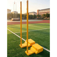 Poteau de filet de badminton professionnel pour entraînement, base de contrepoids durable 140 kg, équipement de gymnase commercial