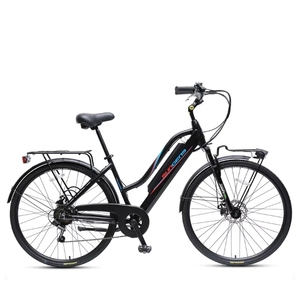 Vélo électrique de ville TXED Eurobike, moteur arrière sans balais, 26 pouces, <span class=keywords><strong>6</strong></span> vitesses, frein à disque, batterie au lithium - Product Image 1