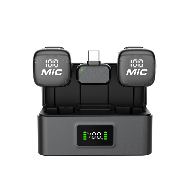 Mic3 Wireless Lavalier Microphone AI Noise Reduction Anti-interference Power Display Outdoor Live Streaming Recording Mic