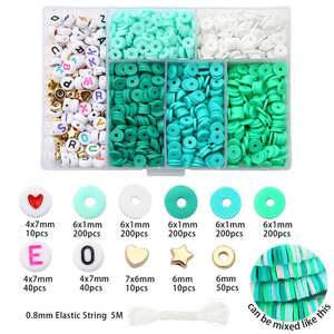 <span class=keywords><strong>Kit</strong></span> de perles d'espacement en pâte polymère <span class=keywords><strong>pour</strong></span> la création de <span class=keywords><strong>bracelets</strong></span> faits main, breloques et bijoux DIY <span class=keywords><strong>pour</strong></span> enfants et adultes - Product Image 3
