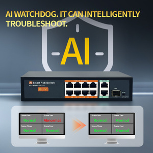 AI Smart PoE Network <b>Switch</b> 8 Port <b>Ethernet</b> <b>Switch</b> 1 Gigabit SFP Up Link Industrial Enterprise <b>Switch</b> - Product Image 2