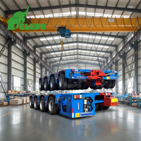 Semi-remorque modulaire hydraulique multi-essieux à direction pour le transport de marchandises surdimensionnées